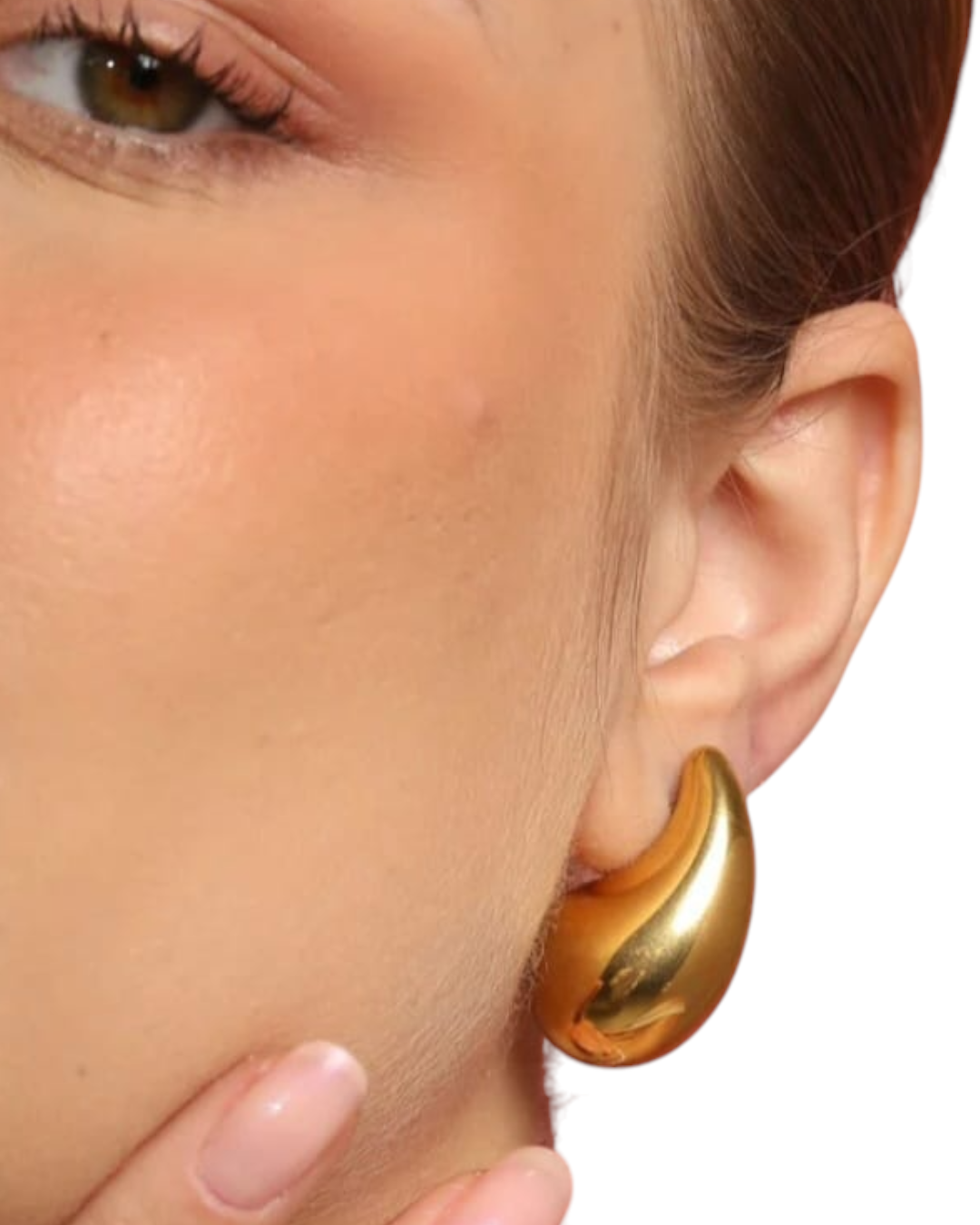 Brincos Golden Droplet