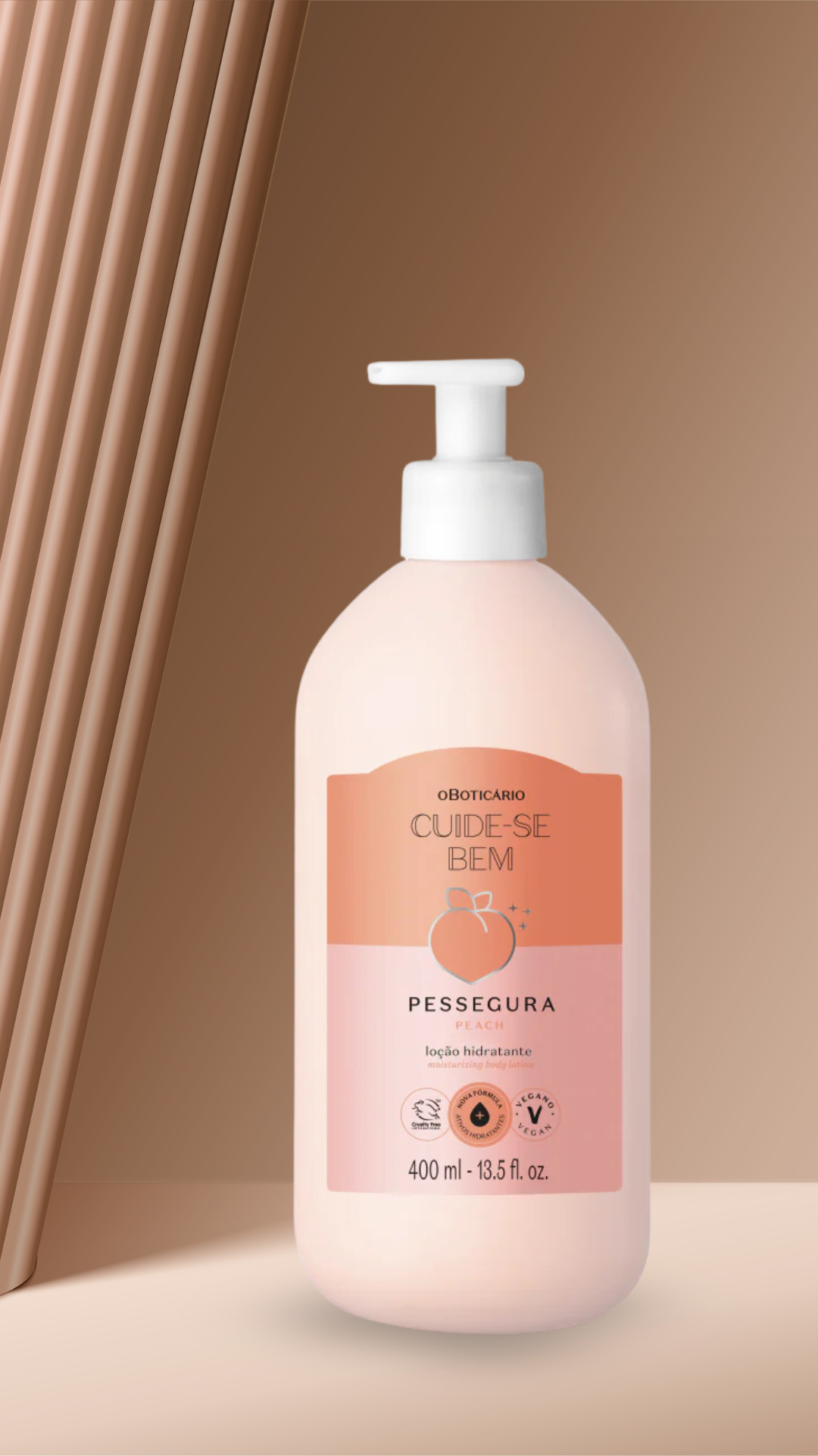 Loção Hidratante Corporal Cuide-se Bem Pessegura - 400ML