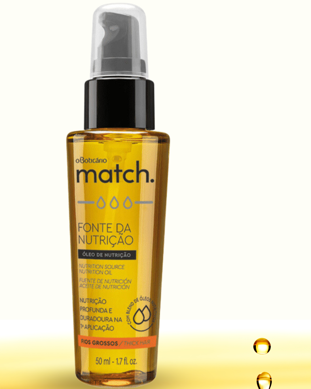 Óleo Capilar Match Fonte de Nutrição - 50ml