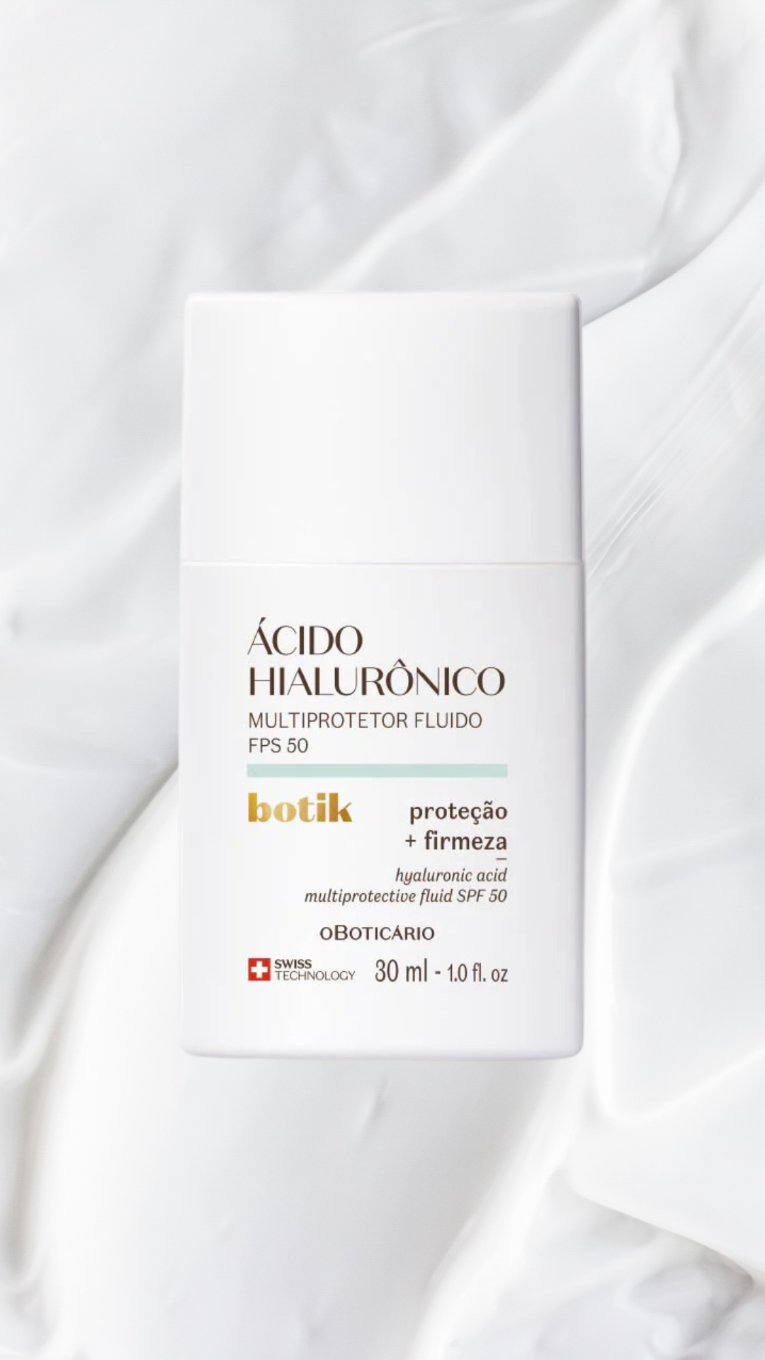 Ácido Hialurónico Fluido Multiprotetor FPS50 Botik - 30ML