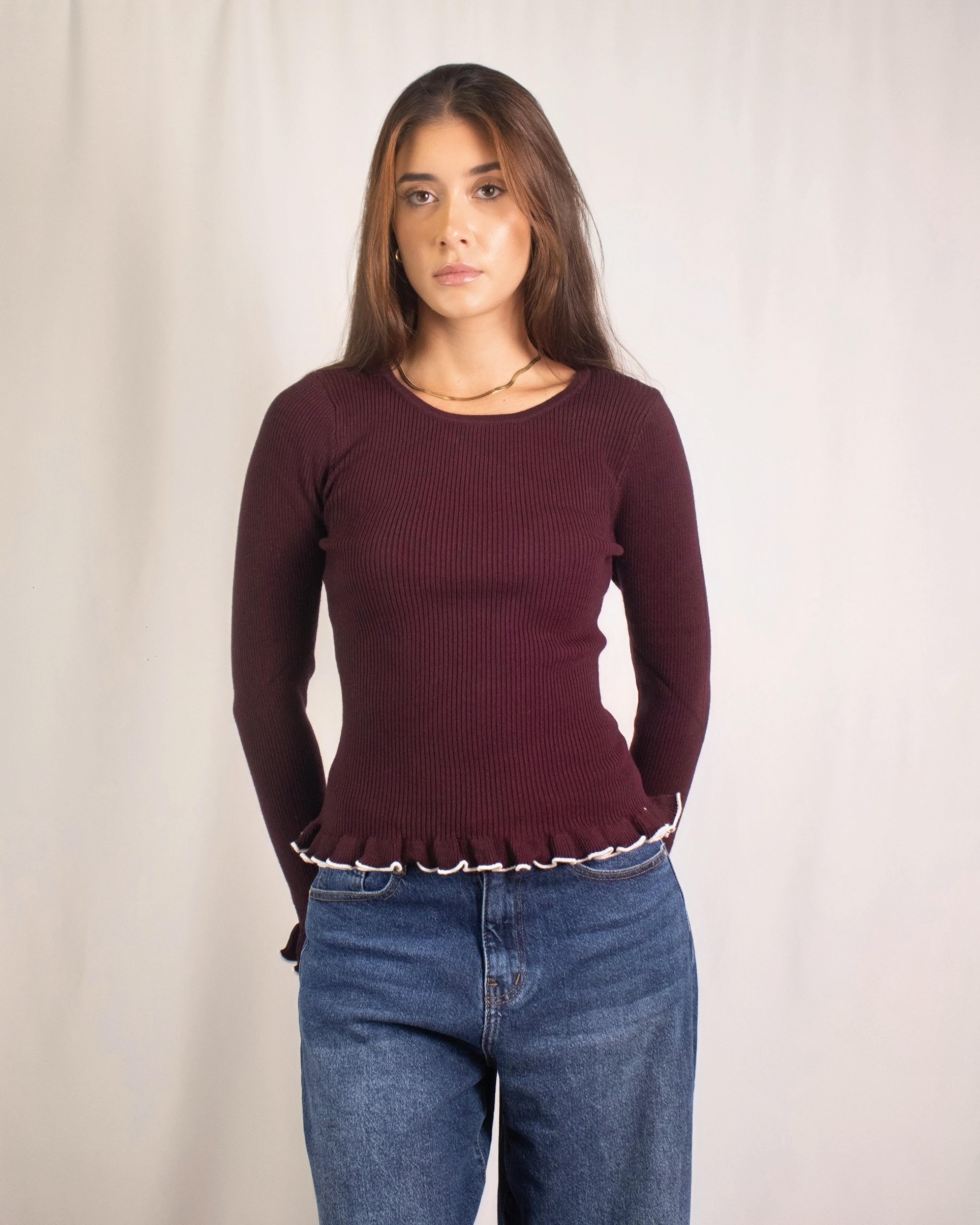 Camisola Ruffle Edge