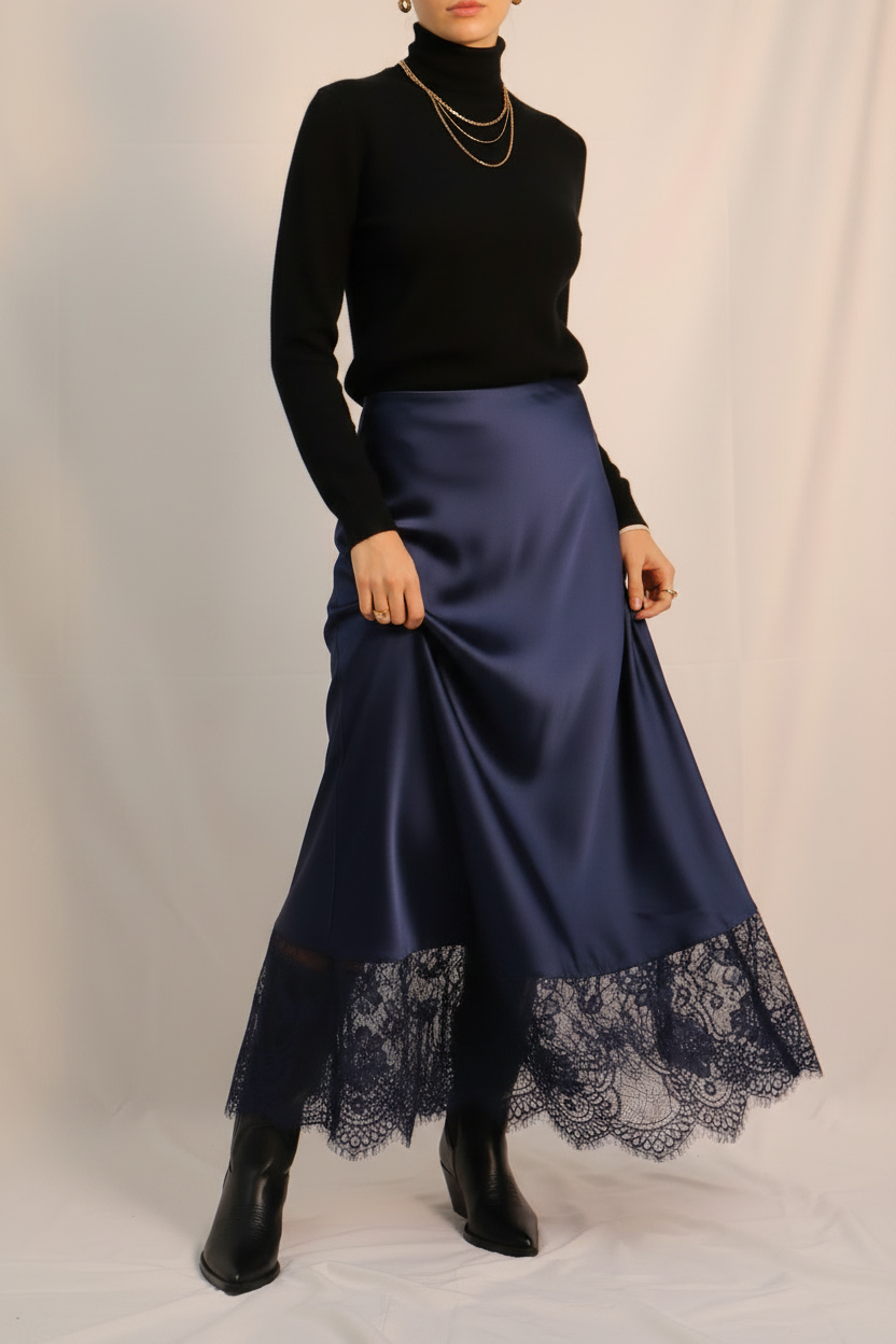 Saia Elis Azul Navy