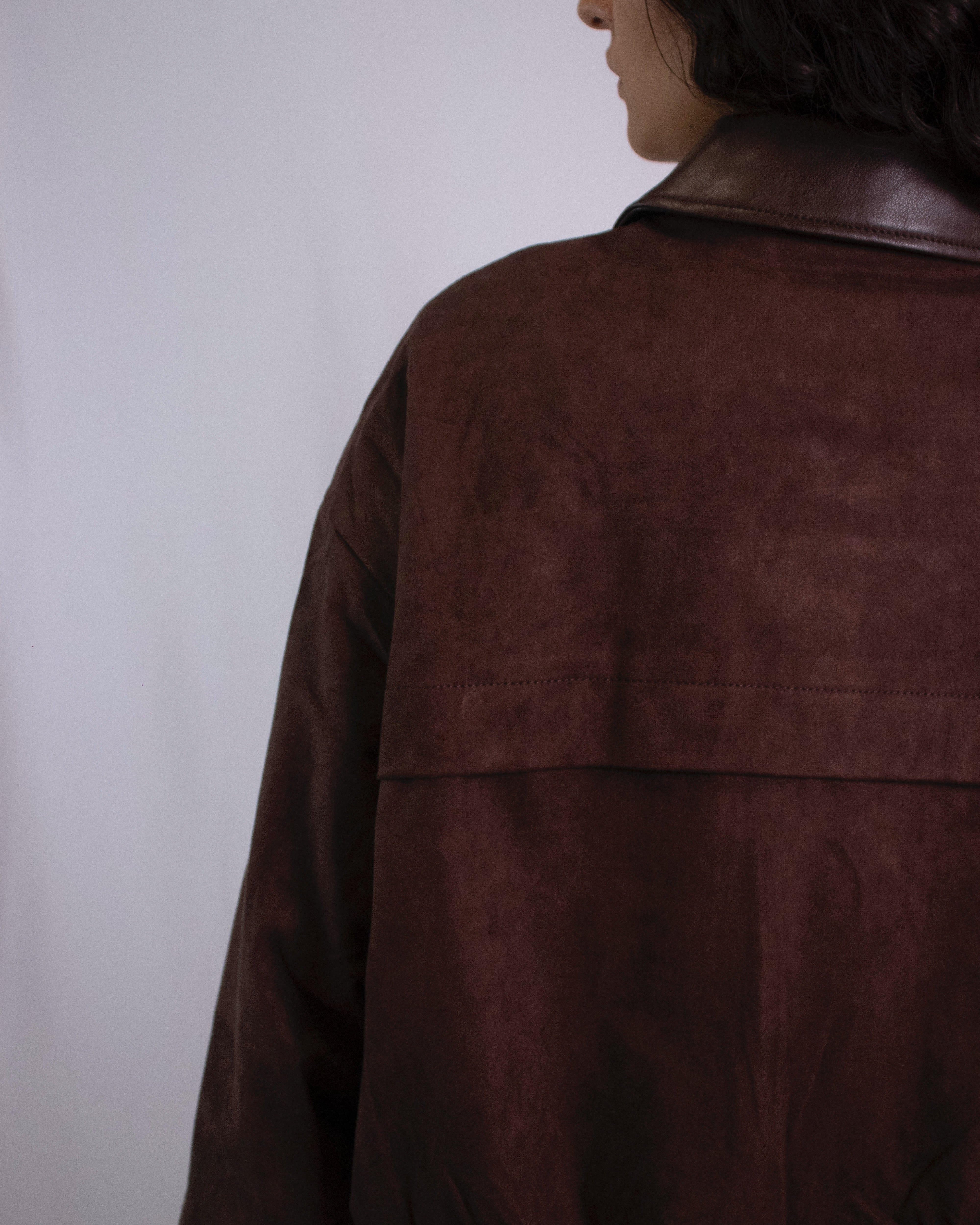 Blusão Suede Bomber