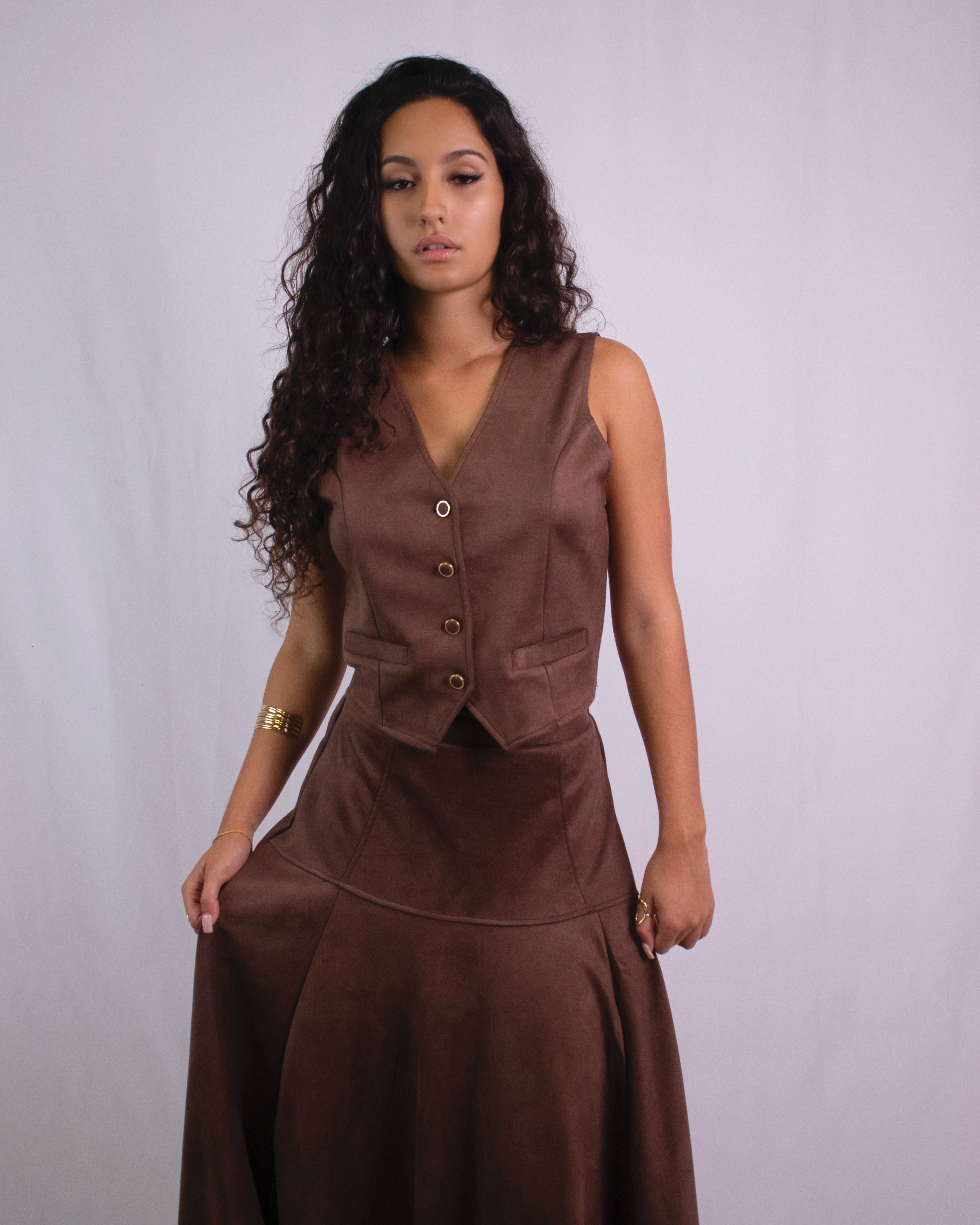 Conjunto Suede Brown