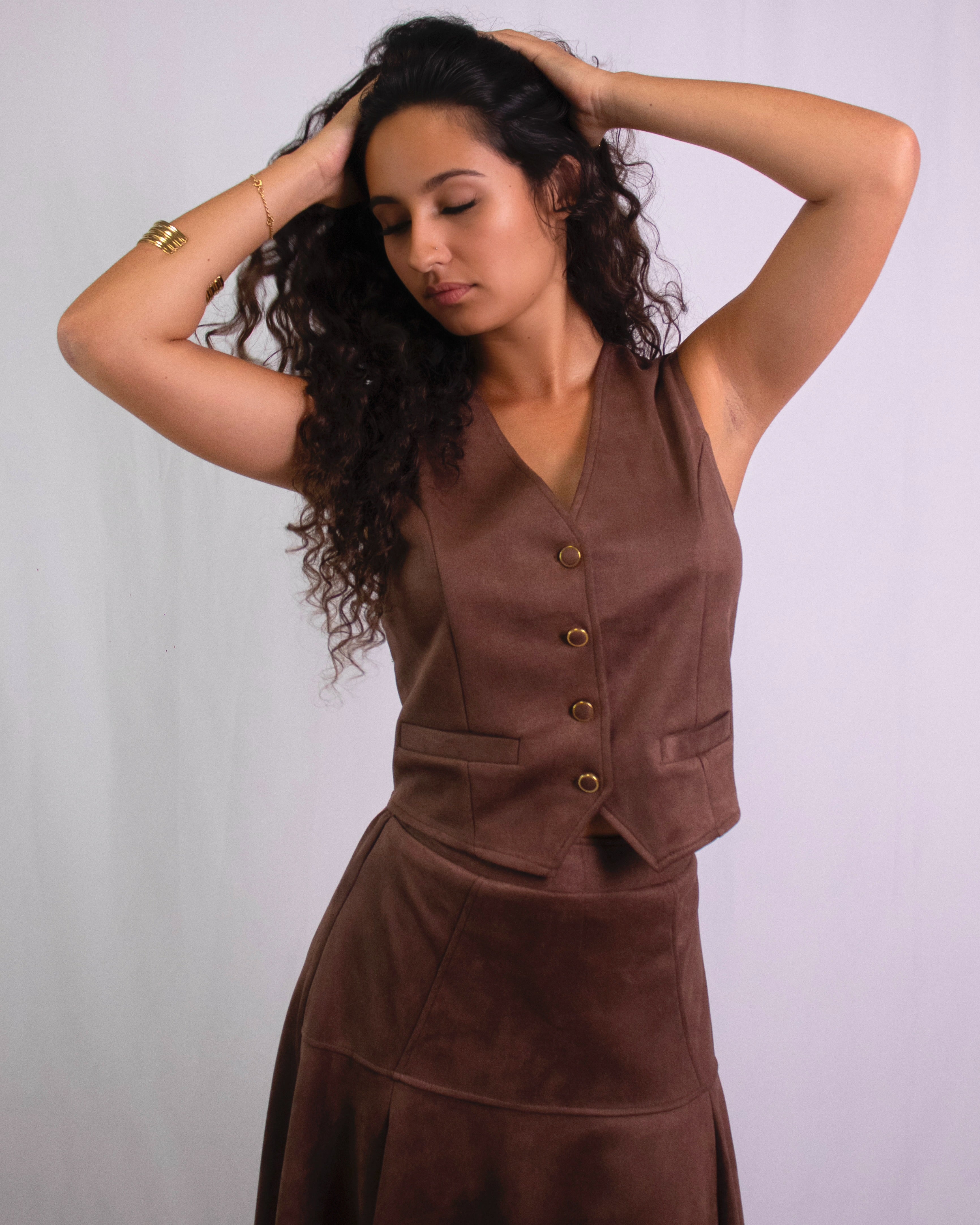 Conjunto Suede Brown