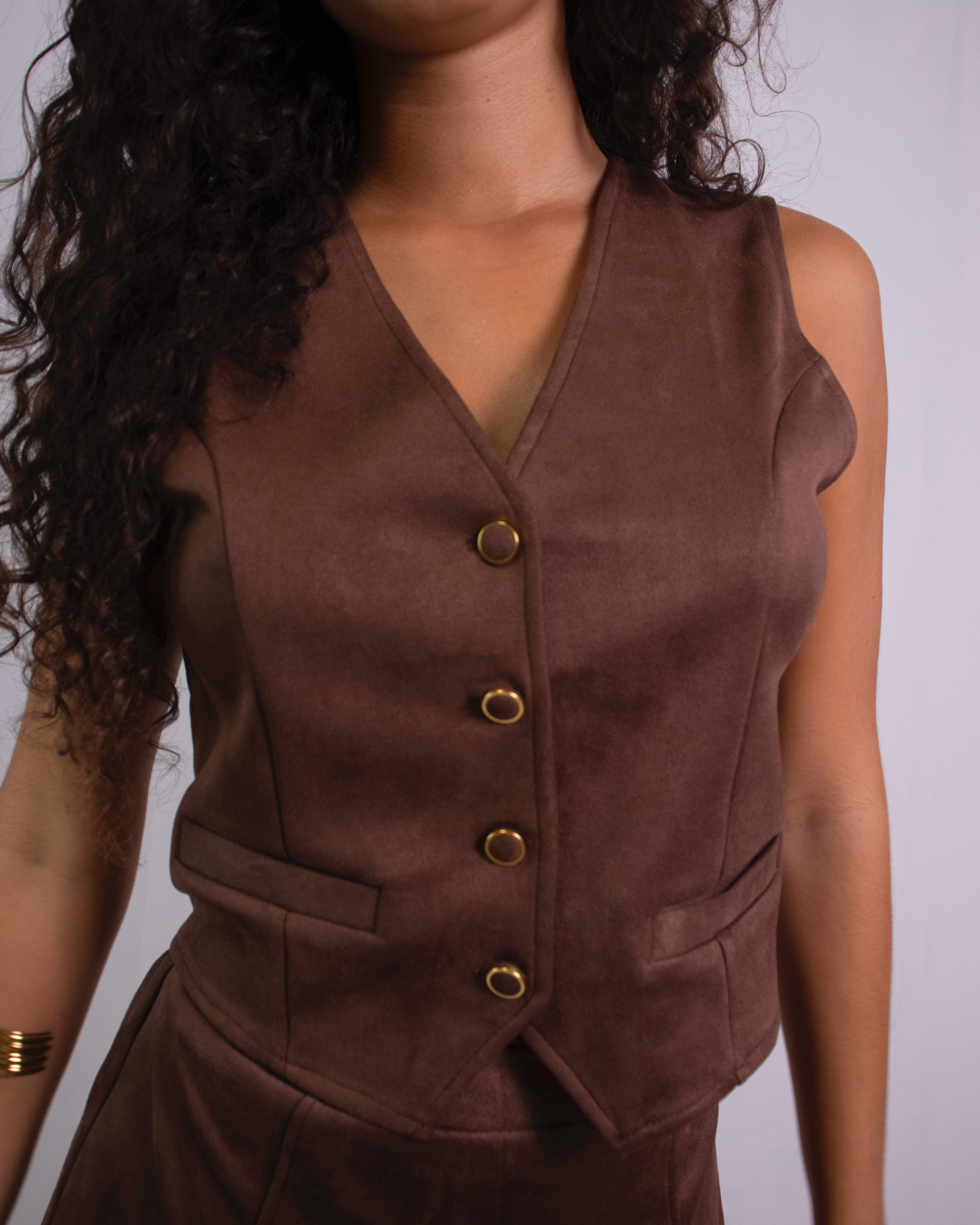 Conjunto Suede Brown