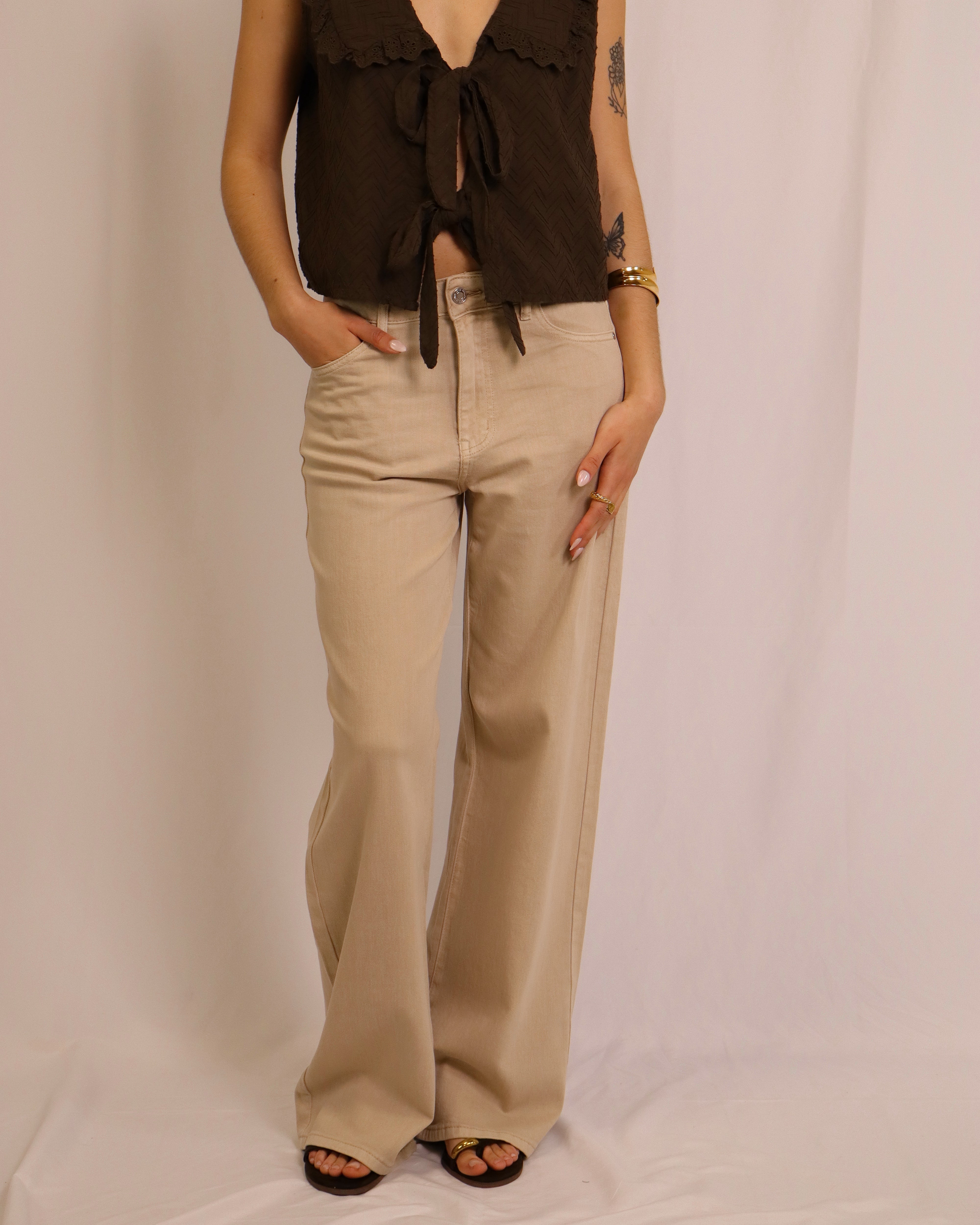 Calça wide leg Zita