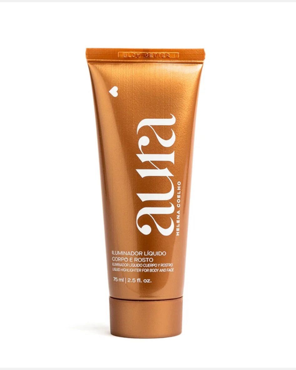 Iluminador Líquido Corpo e Rosto Aura by Helena Coelho, 75ml