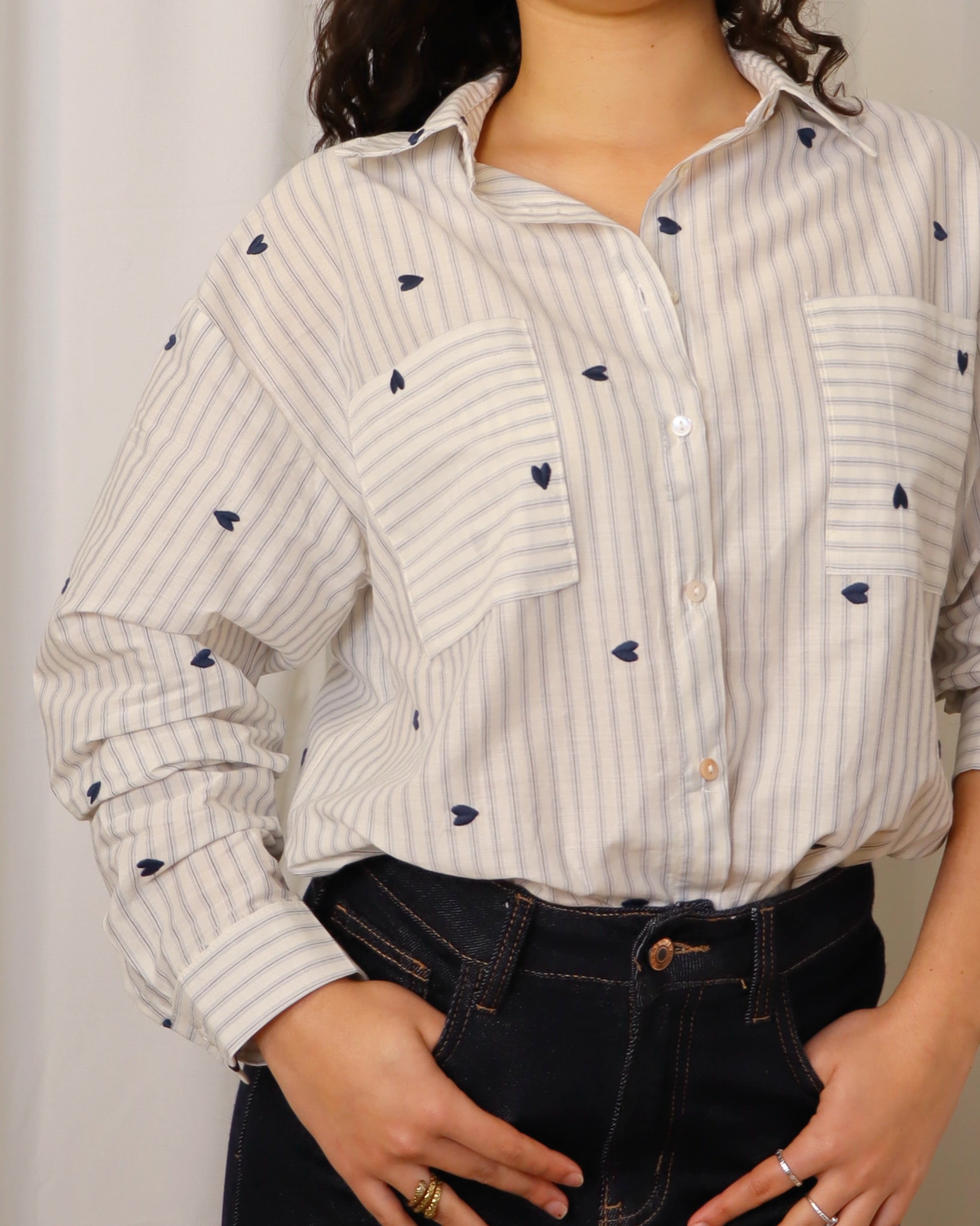 Camisa Heart Stripes