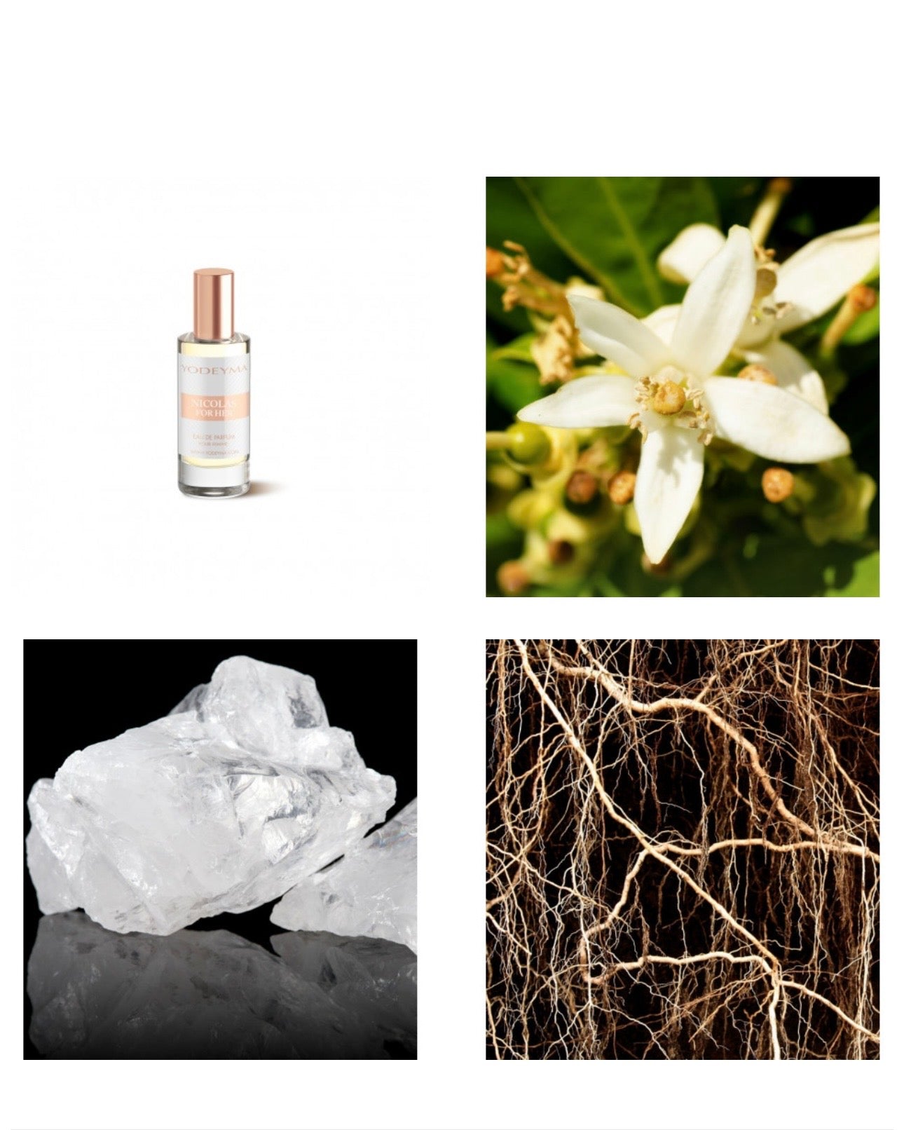 Nicolás for Her
Eau de Parfum 15ml.